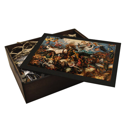 Fall of the Rebel Angels by Bruegel | Wooden Jigsaws for Adults | Wood Puzzle